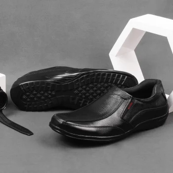 Sepatu Kulit Pantofel Hitam