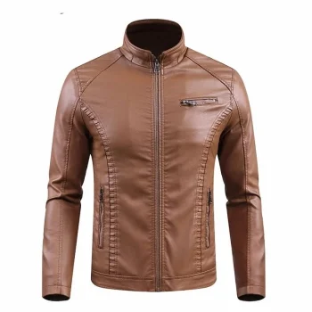 Jaket Kulit Pria Asli Jaket Kulit Domba Garut Warna Tan