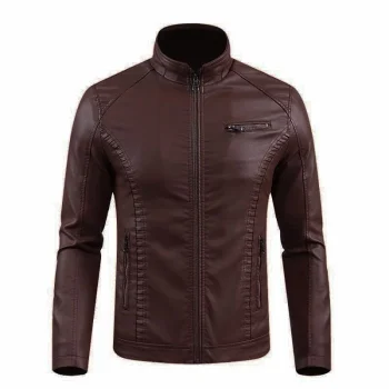 Jaket Kulit Pria Asli Jaket Kulit Domba Garut Warna Cokelat
